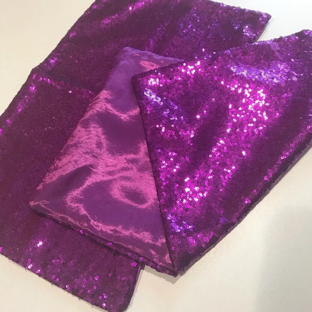 🌼New Set Of Two Sequined Pillow Cases 20x11.5”